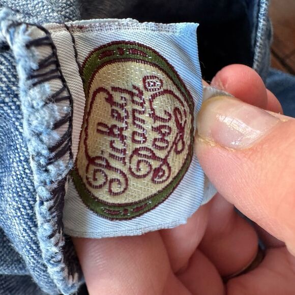 Blue Knee-Length A-Line Pleated Skirt - Picture 5 of 7